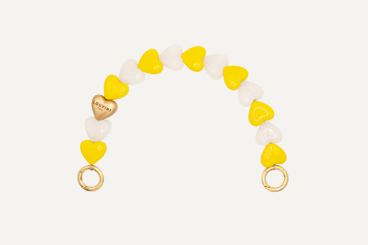LOUVINI】 ハンドストラップ PETIT CUORE YELLOW-WHITE – R deco interiors LOUVINI】 ハンドストラップ PETIT CUORE YELLOW-WHITE – R deco interiors