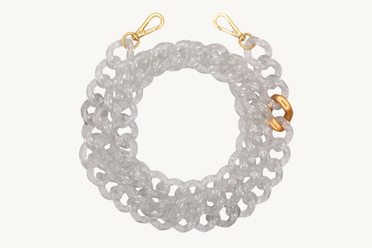 LOUVINI】 スマートフォンチェーン ZOE TRANSPARENT GLITTER – R deco