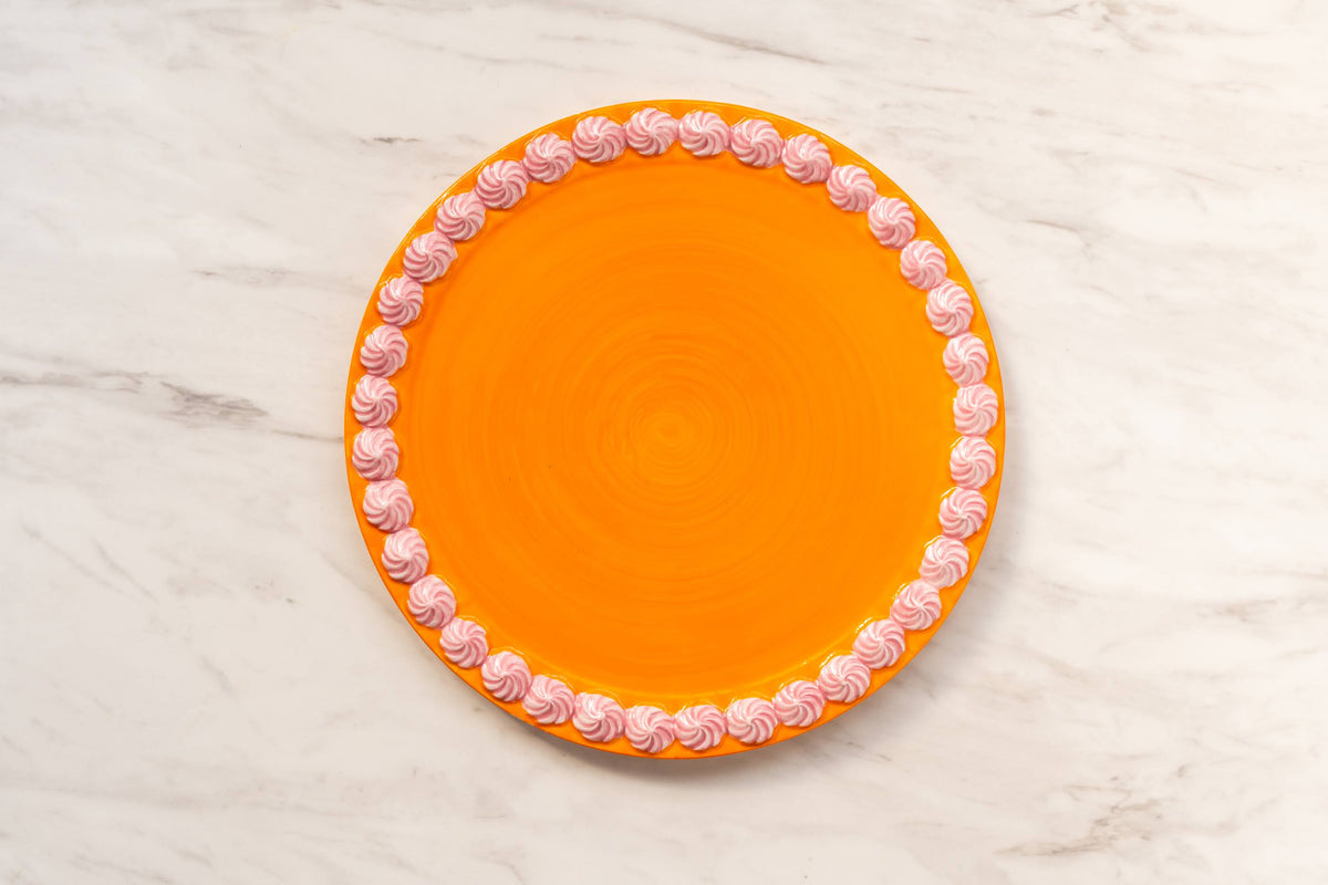&klevering】 ビッグホイッププレート オレンジ – R deco interiors