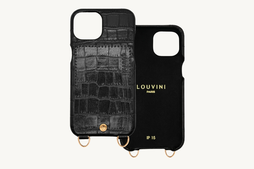 louvini paris iPhone15 ケース ケース】LOU CROCODILE / BLACK / iPhone15 – R deco interiors