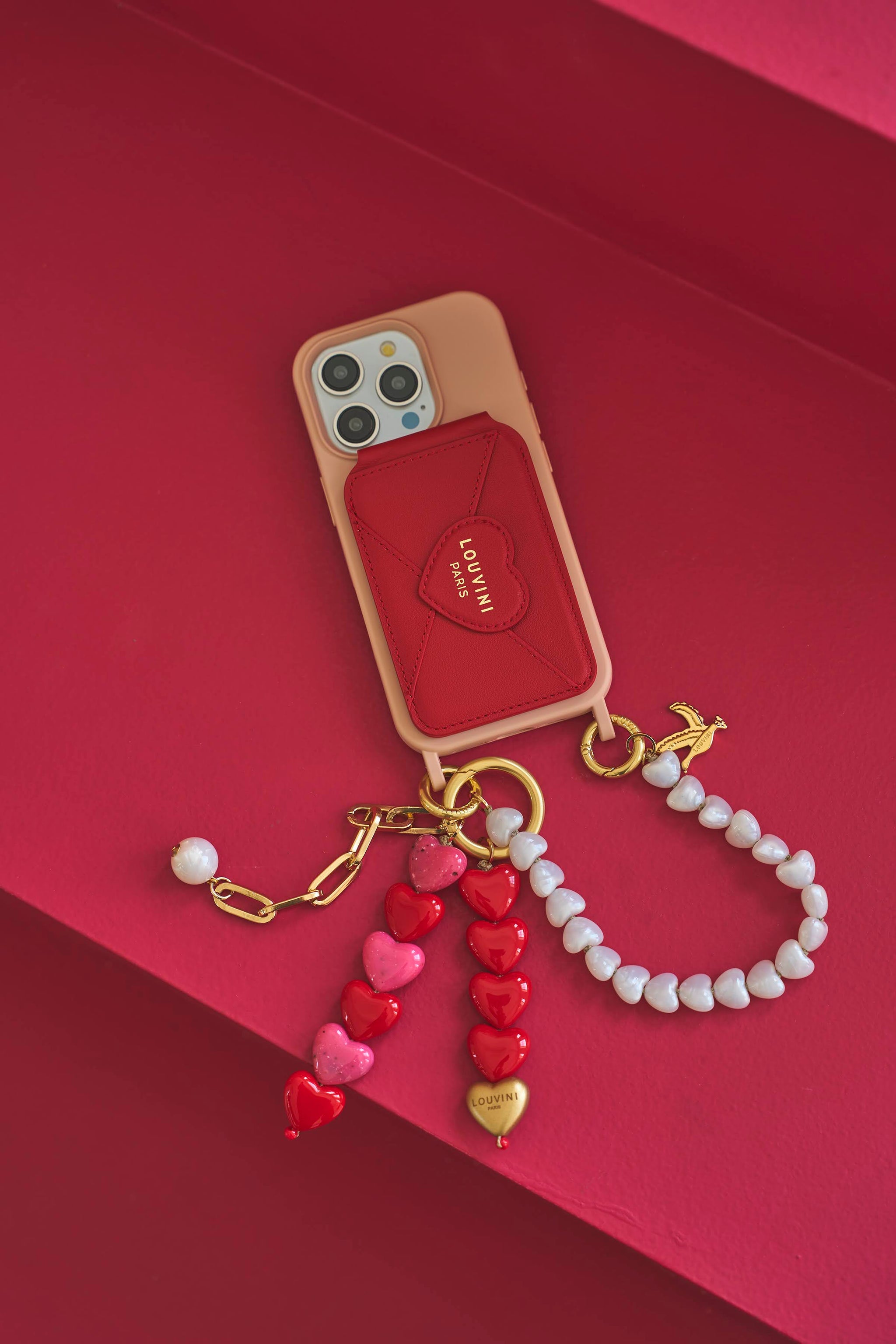 ハンドストラップ TINY HEART WHITE PEARL – R deco interiors