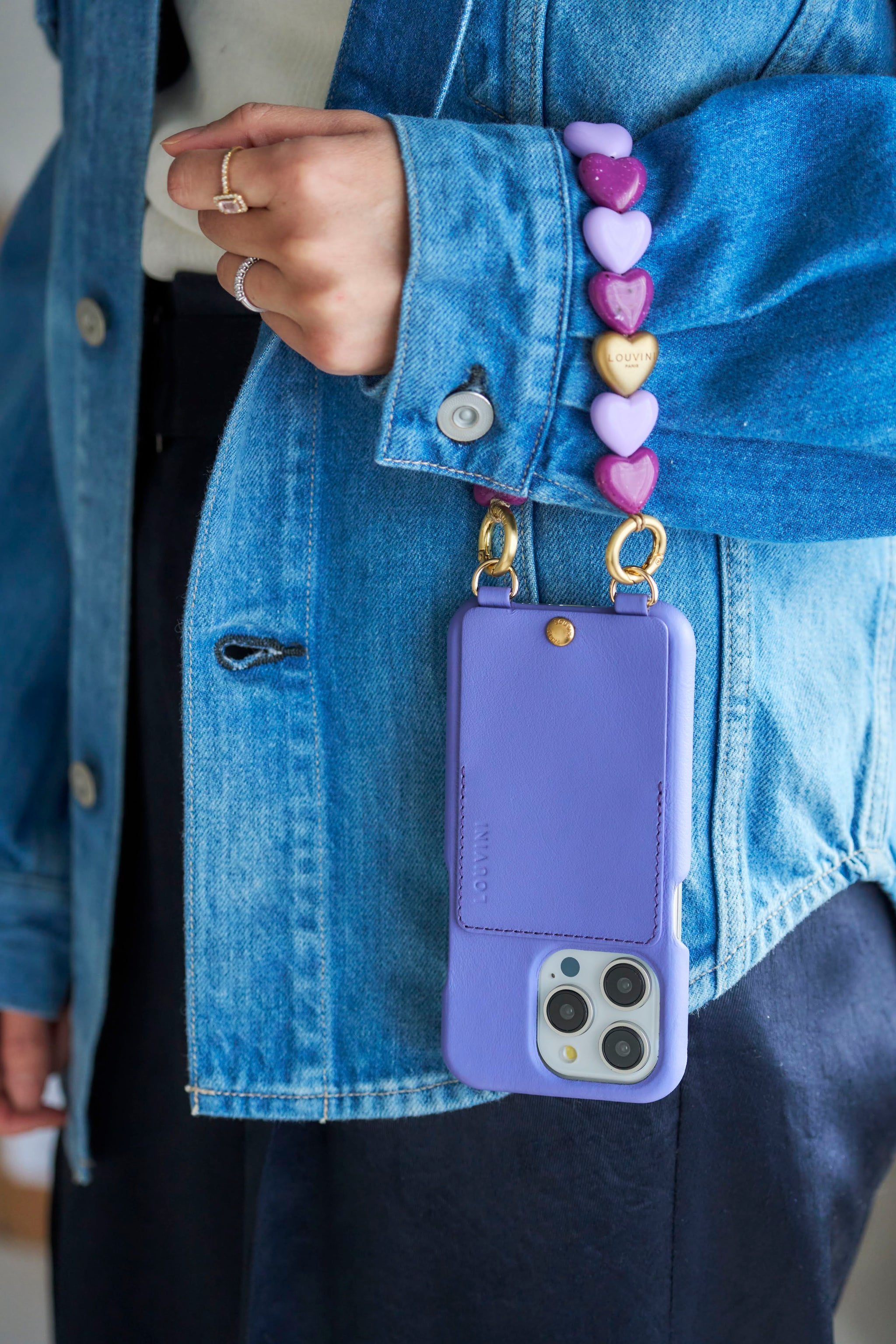 LOUVINI PETIT CUORE　RAINBOW ハンドストラップ LOUVINI】 ハンドストラップ PETIT CUORE RAINBOW – R deco