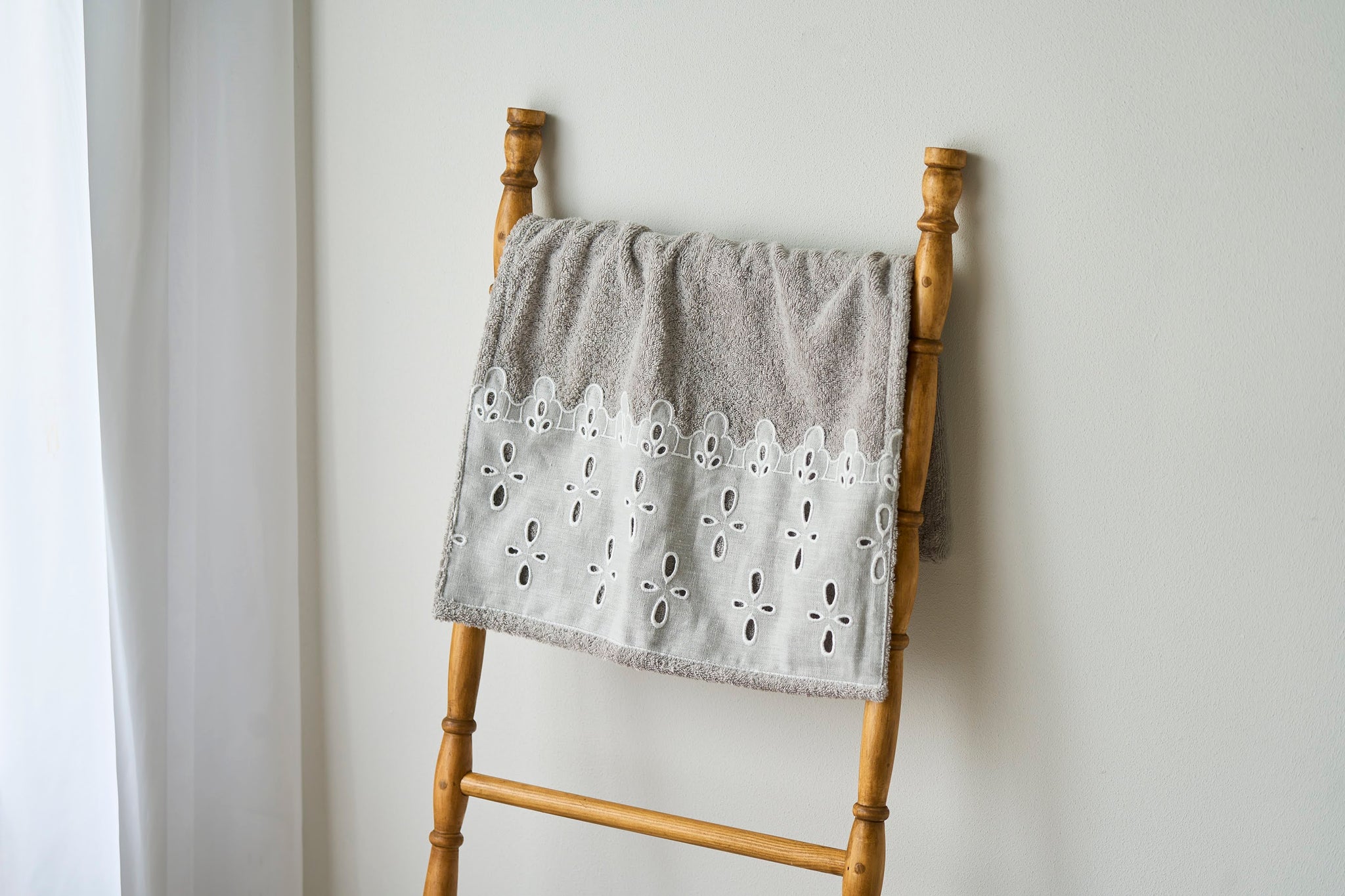 新品】Borgo delle tovaglie ランナーグレー170×50 BORGO DELLE