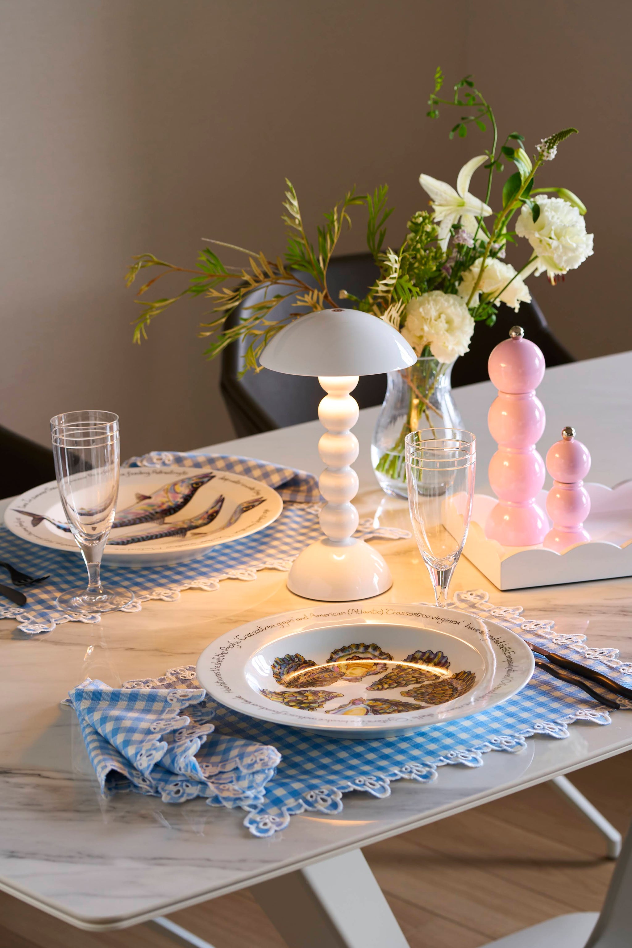 Borgo delle Tovaglie】 Amalfi プレイスマット ギンガムチェック