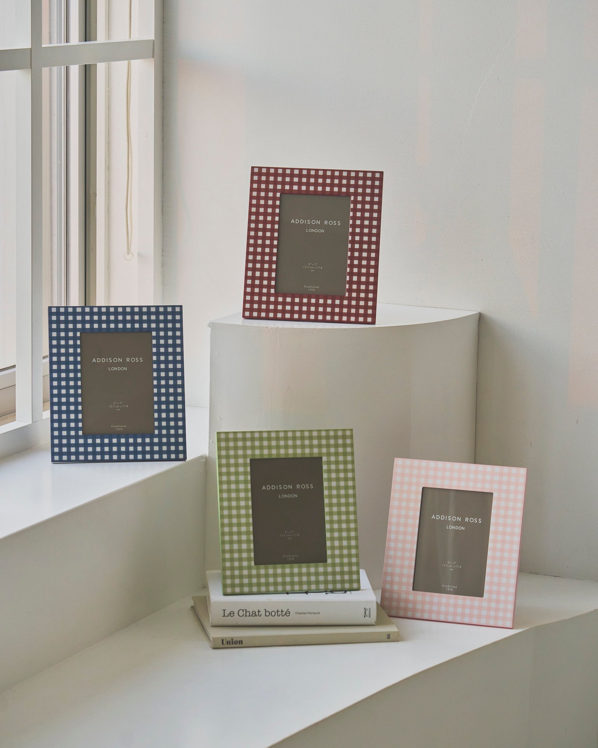 ギンガム フォトフレーム ピンク – R deco interiors