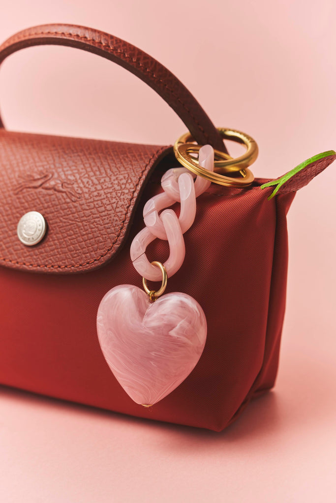 BIG HEART KEY RING PINK – R deco interiors