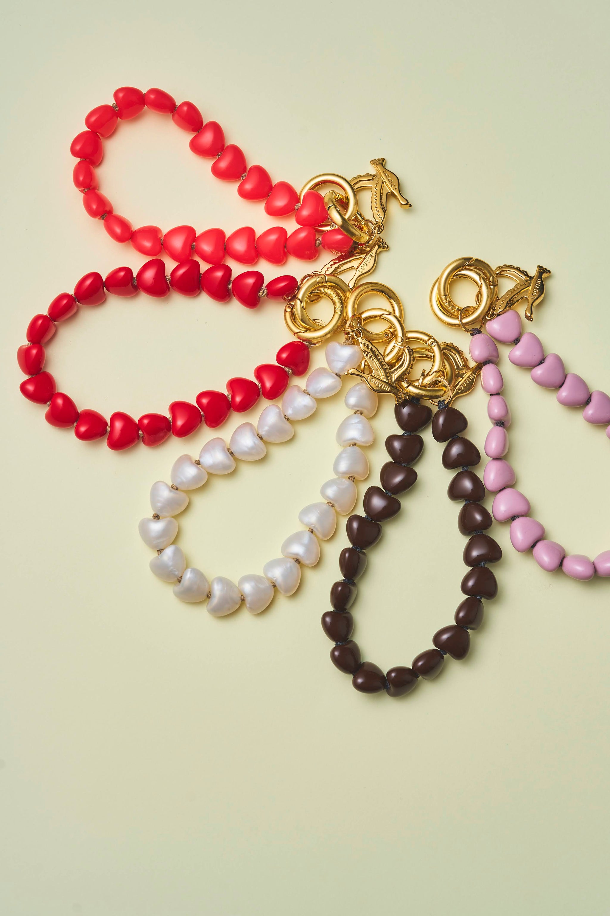 ハンドストラップ TINY HEART WHITE PEARL – R deco interiors