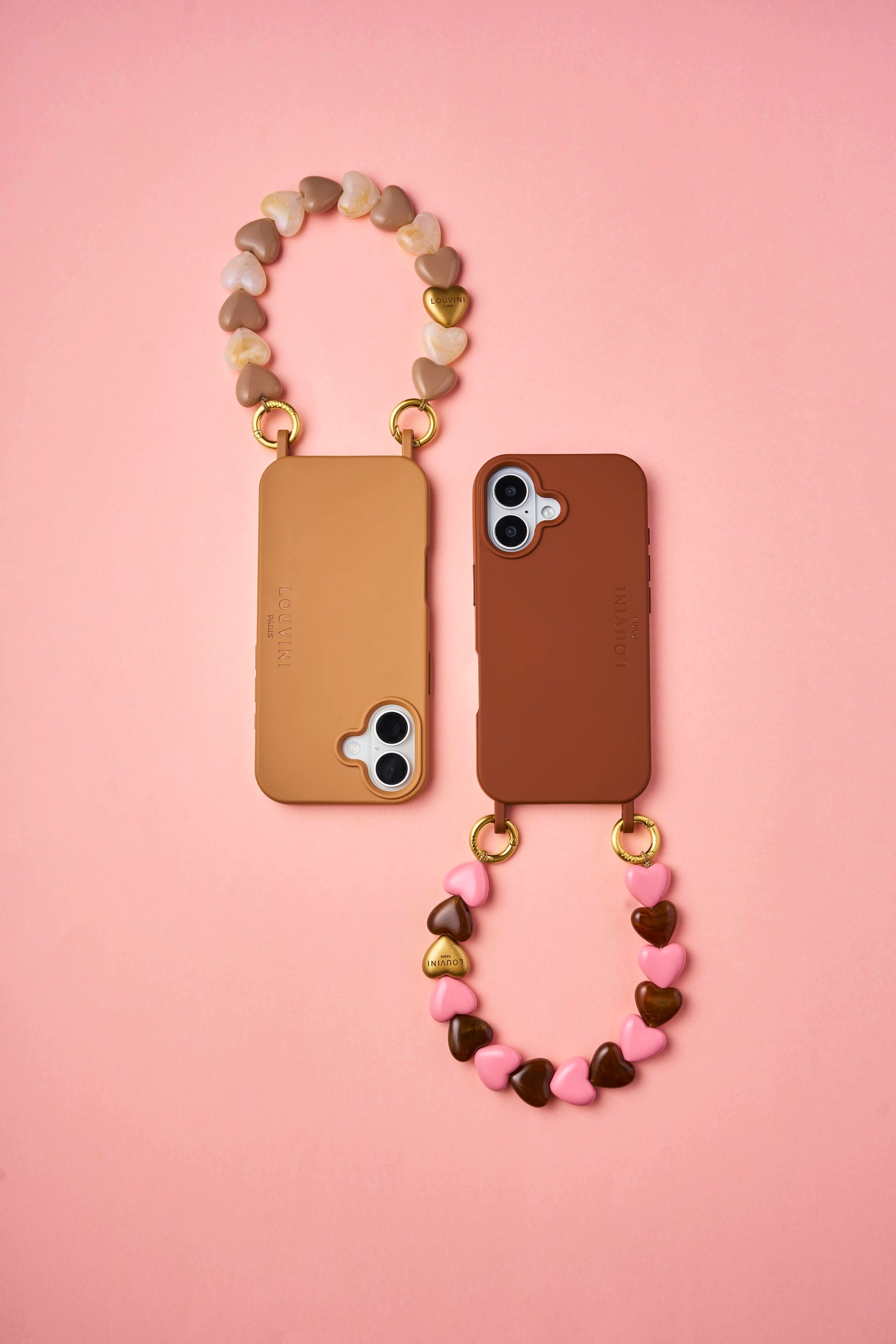 ハンドストラップ PETIT CUORE BROWN-PINK – R deco interiors
