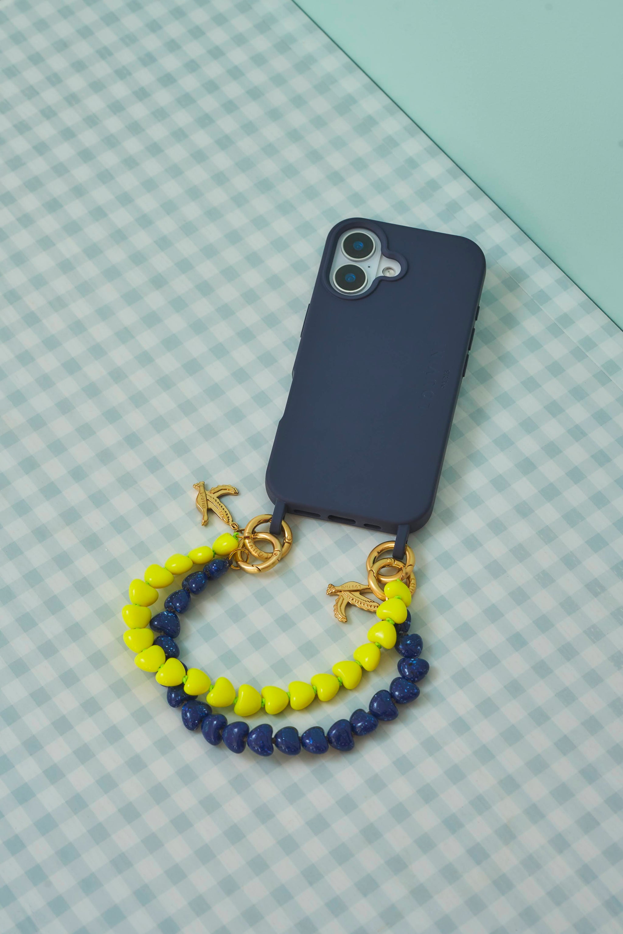 ハンドストラップ TINY HEART NAVY – R deco interiors