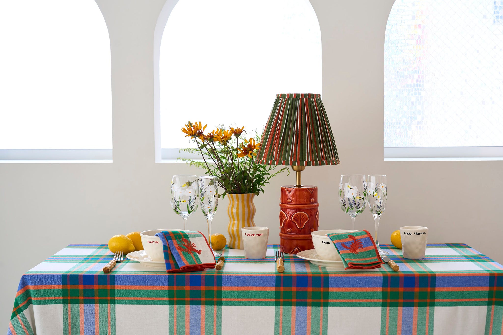 Octave Green テーブルクロス – R deco interiors