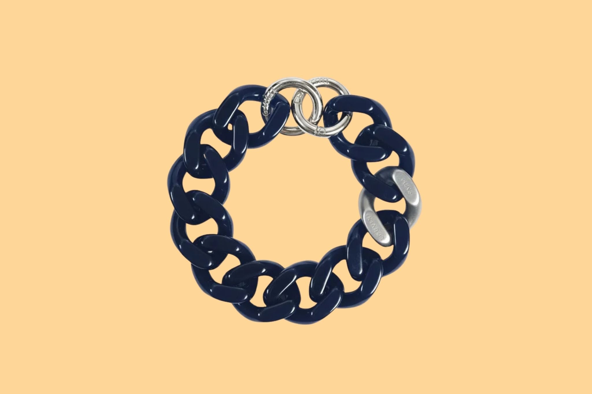 LOUVINI】 ハンドストラップ PETIT ZOE SILVER NAVY – R deco interiors