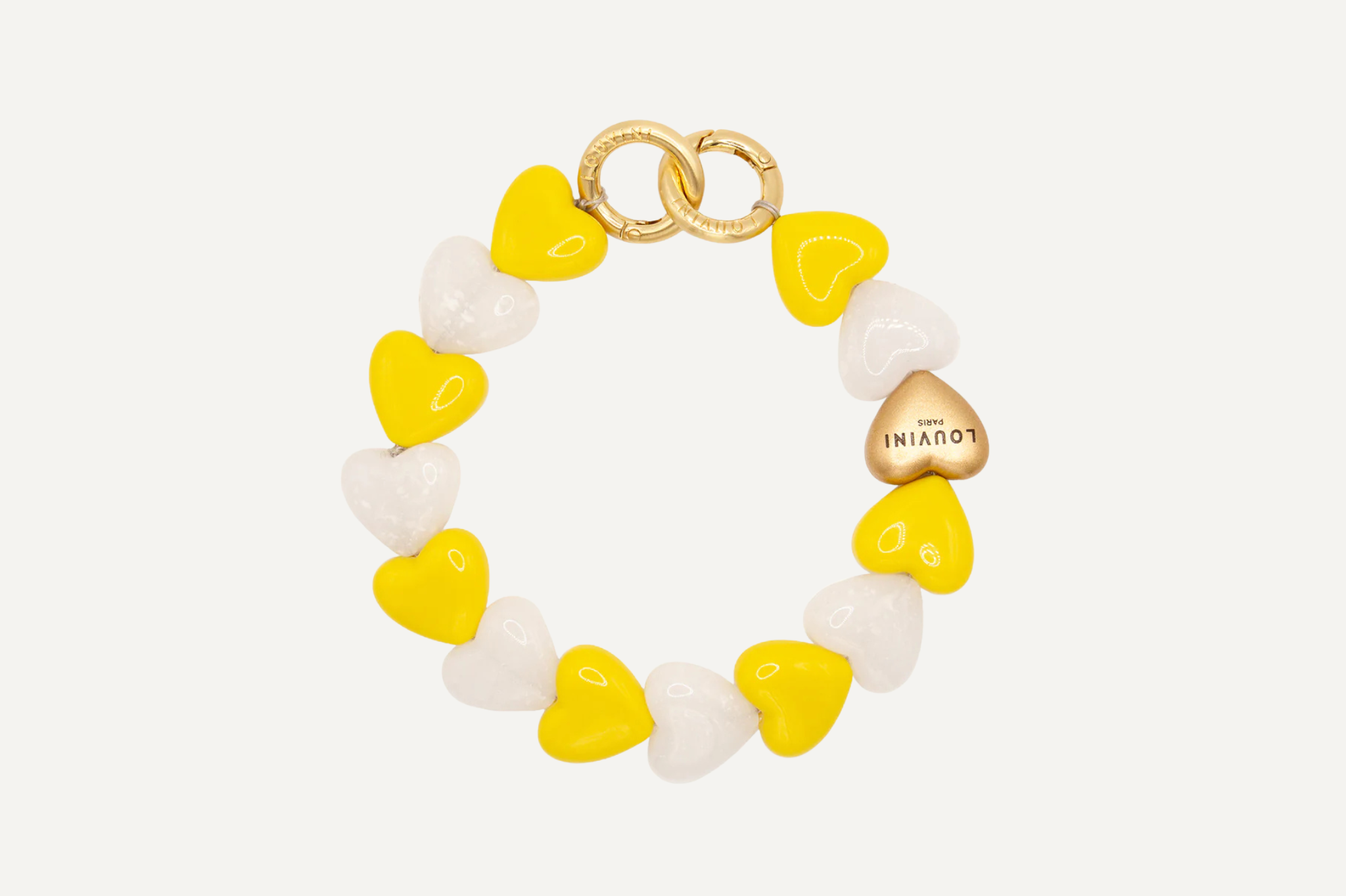 ハンドストラップ PETIT CUORE YELLOW-WHITE – R deco interiors ハンドストラップ PETIT CUORE YELLOW-WHITE – R deco interiors