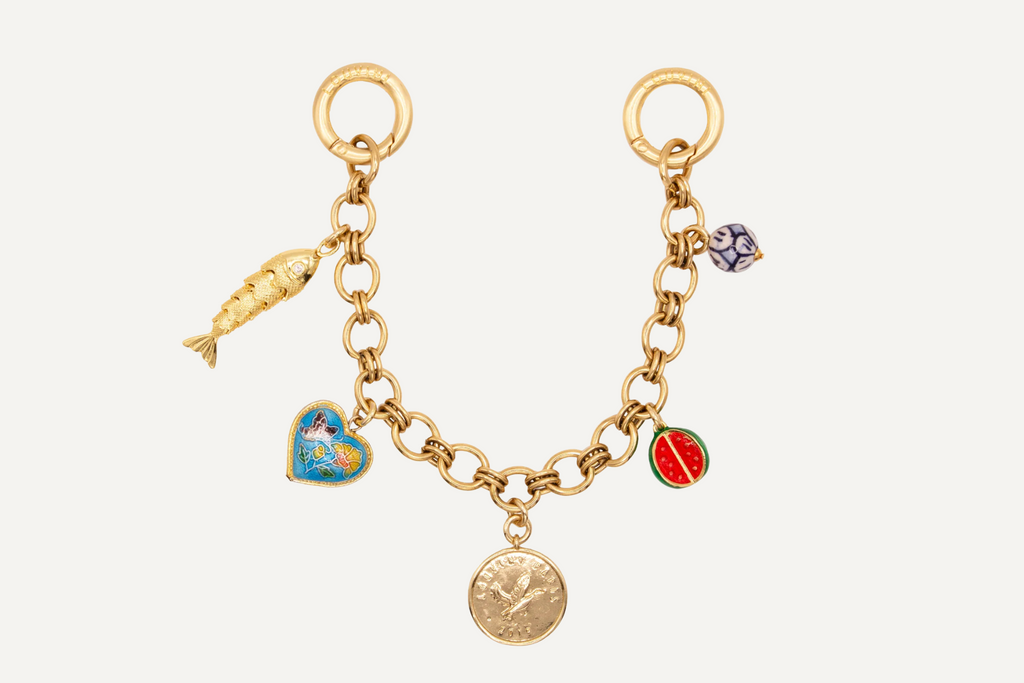 LOUVINI ハート型チャーム 予約販売【LOUVINI】 ハンドストラップ PETIT CUORE RAINBOW – R