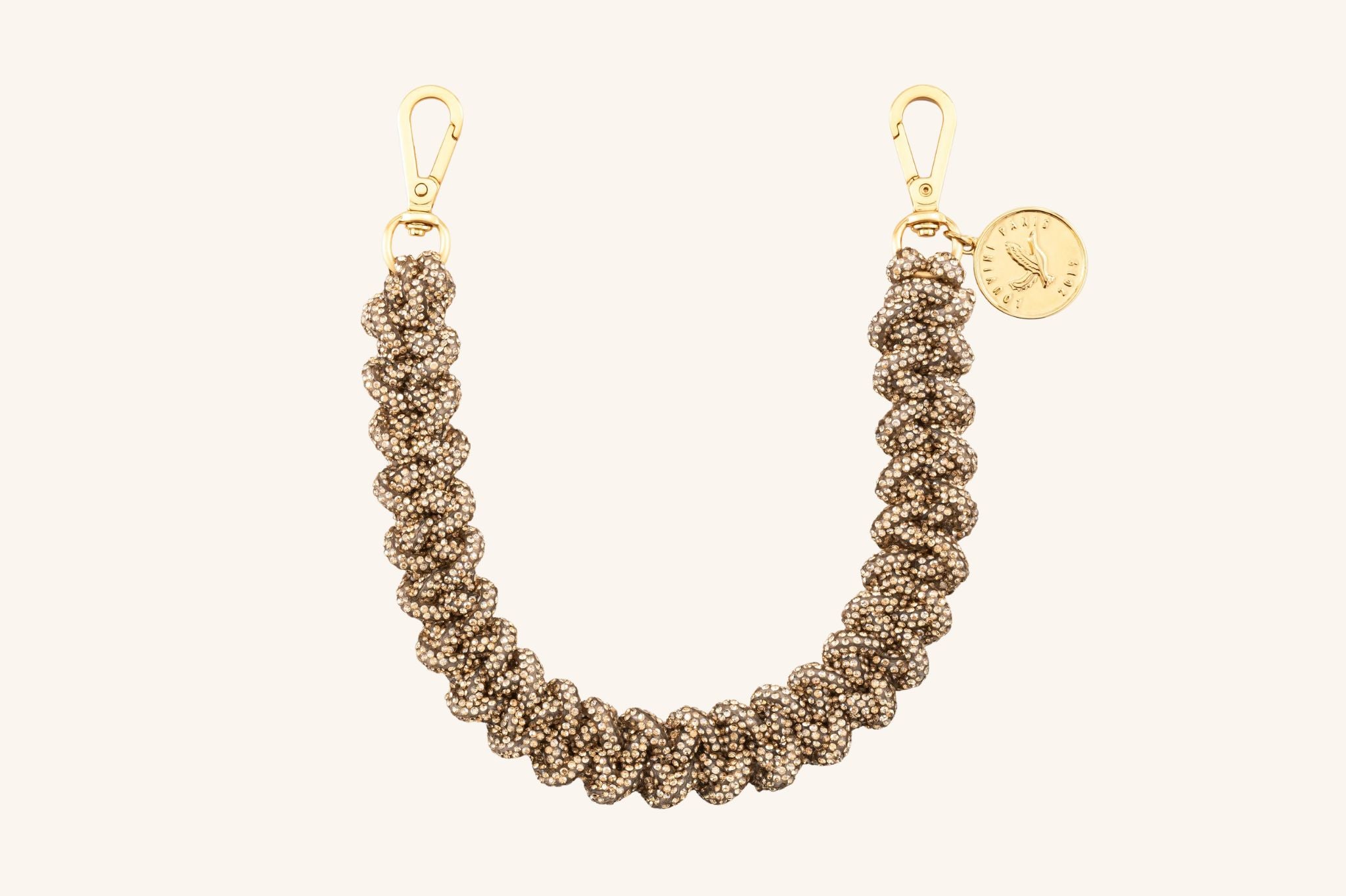 LOUVINI ハート型ストラップ トープ　新品 LOUVINI】 ハンドストラップ PETIT CUORE BEIGE-TAUPE – R deco interiors