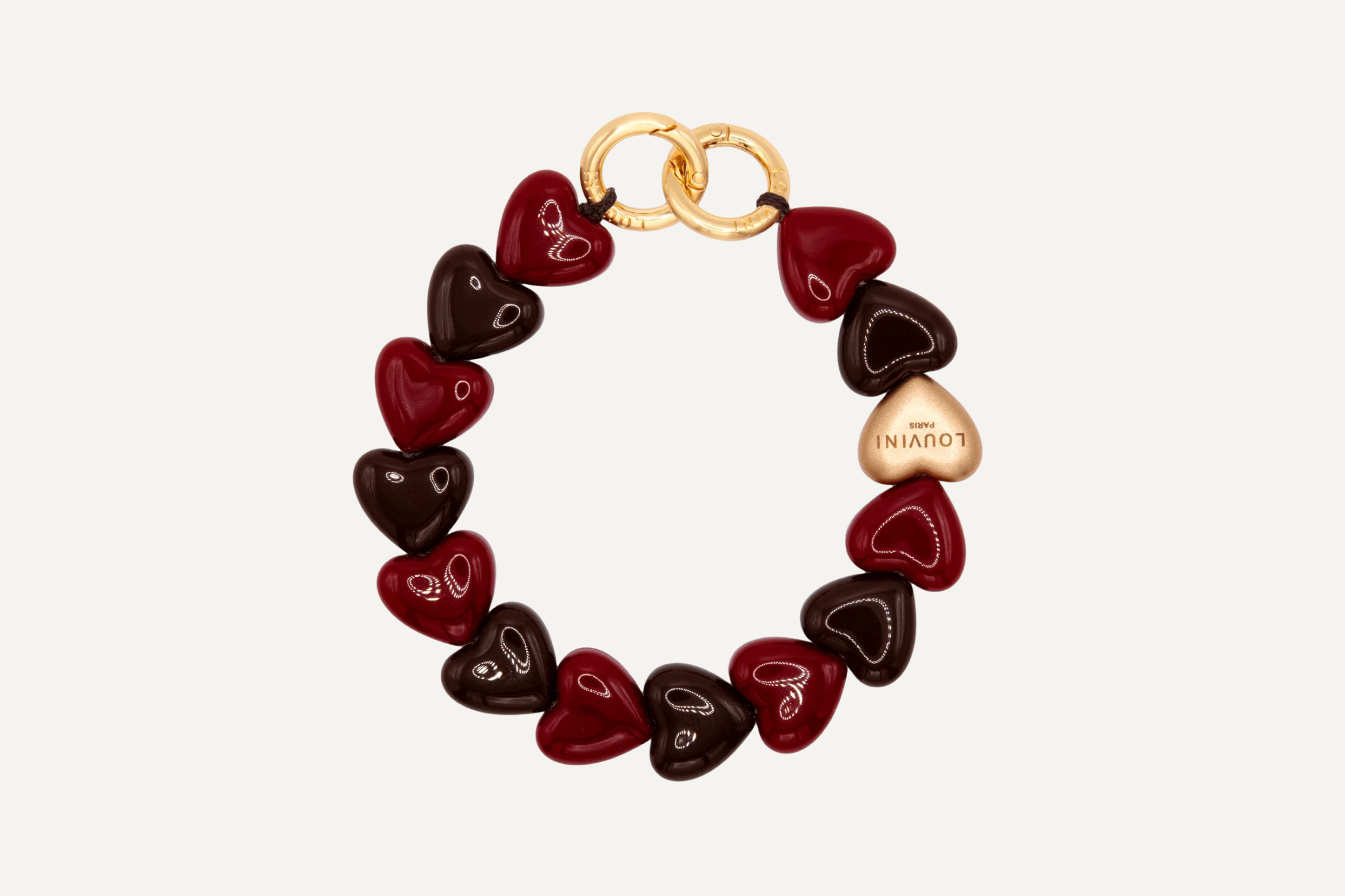 ハンドストラップ PETIT CUORE BURGUNDY-BROWN – R deco interiors