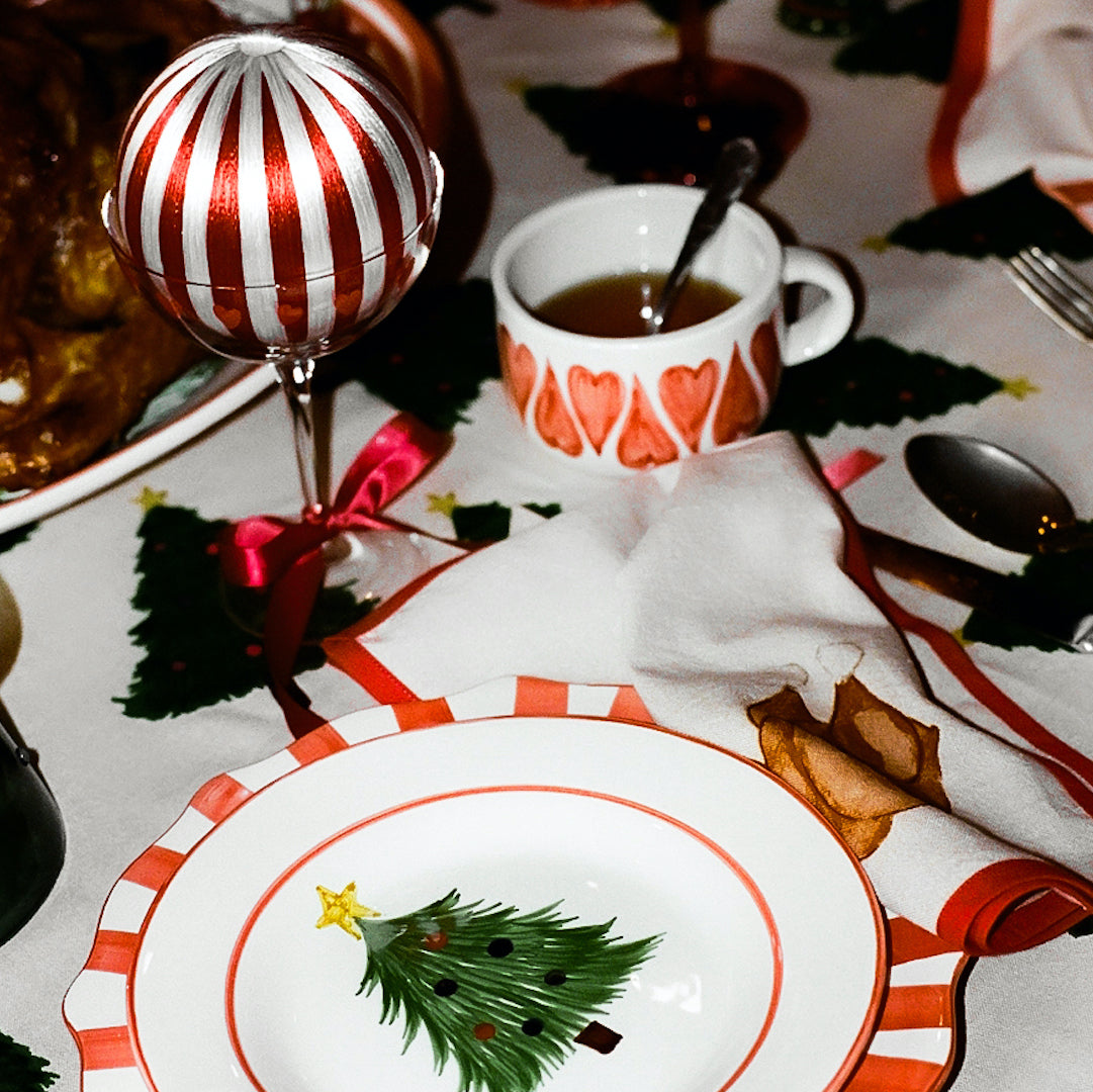 キャンディースティックディナープレート レッド – R deco interiors